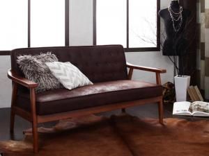 木肘ヴィンテージソファ Bedford ベドフォード 2P 幅125㎝ 木製