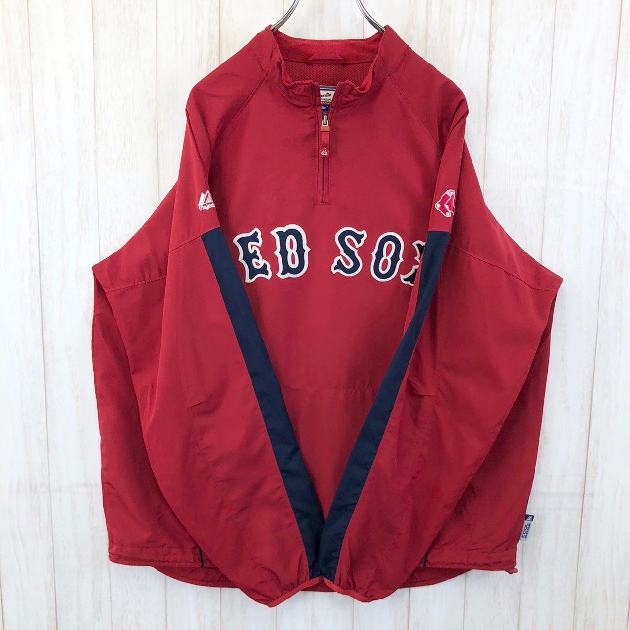 Majestic MLB Boston Red Sox ブルゾン レッドソックス - アウター