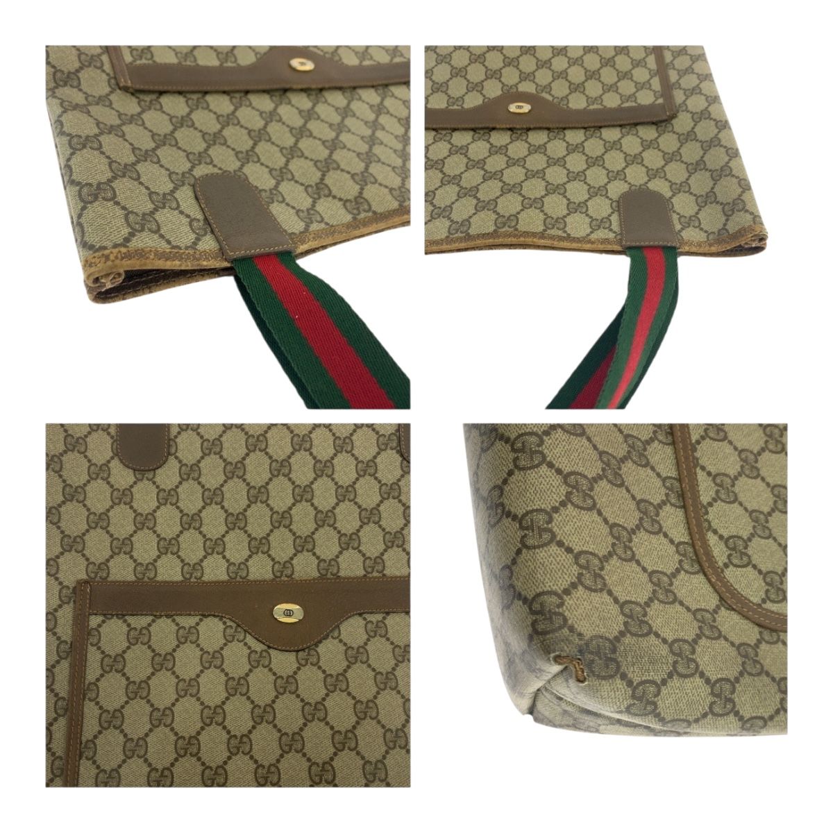 GUCCI ヴィンテージ　Pコート　キャンバス生地 GUCCI グッチ ヴィンテージ オールドグッチ シェリーライン