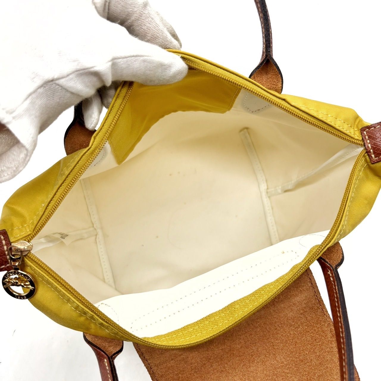 良品】 LONGCHAMP ロンシャン トートバッグ ハンドバッグ フラップ