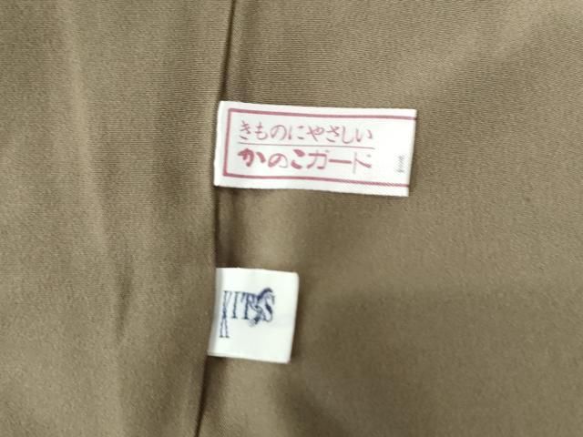 平和屋着物○結城紬 草花文 証紙付き 正絹 逸品 未使用 DAAW5657ud