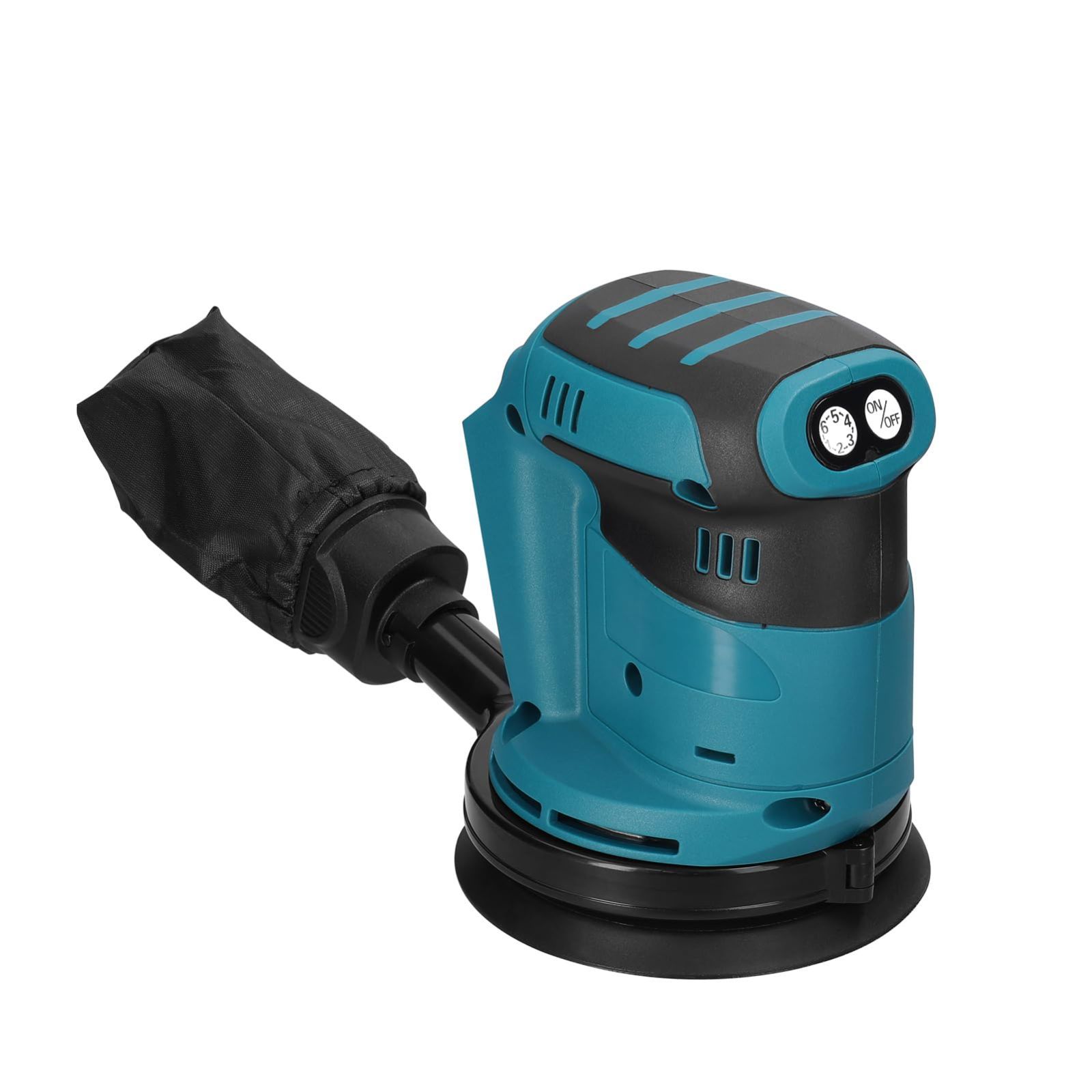 マキタ18Vバッテリーを対応 6段階の速度調整 コードレスサンダー 電動 125mm サンダー DIY 12000RPM 日曜大工 木工作業 充電式ランダムサンダー 研磨 仕上げ Weytoll 荒削り LED照明機能付き