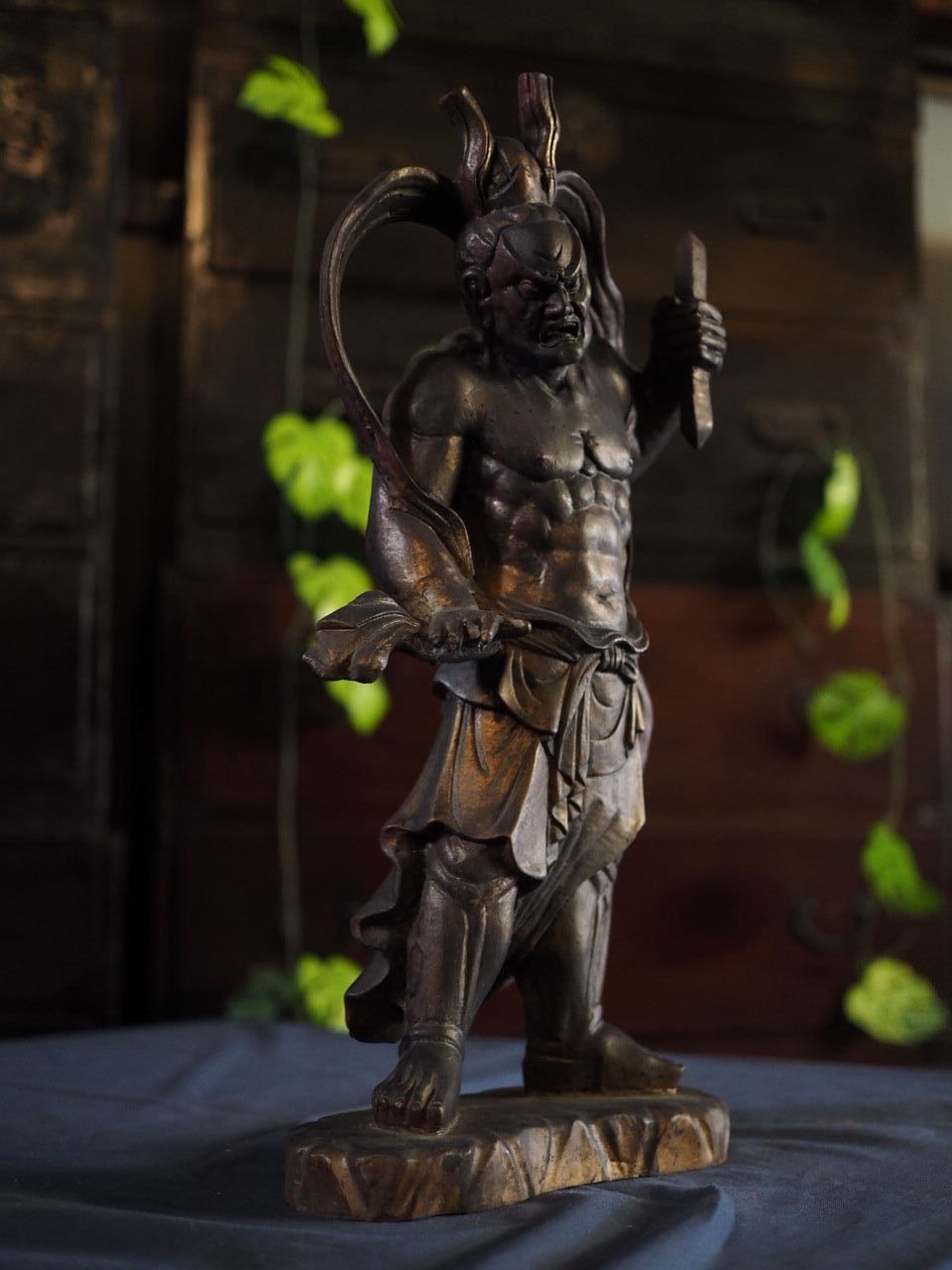 木彫 迫力の金剛力士像 仁王像 古録展 送料無料 品番H1401