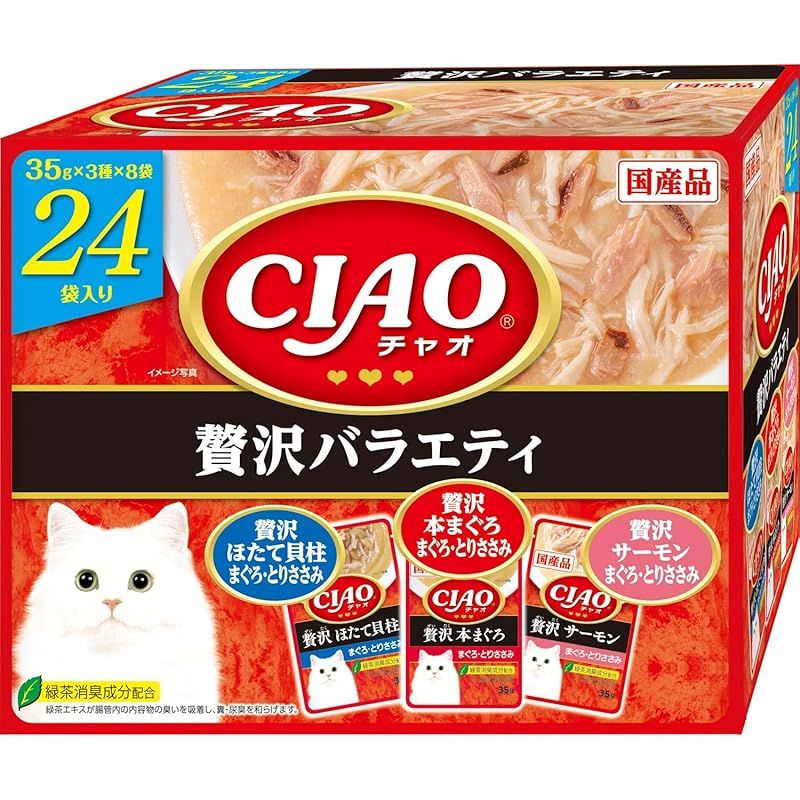 チャオ(CIAO)CIAOパウチ贅沢バラエティ35g×24袋 - メルカリ