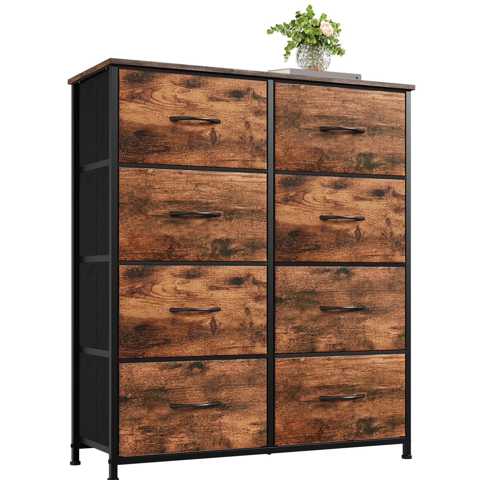 DEK41 府中家具 バーズアイメープル 5段チェスト 最高級 鳥目杢 桐