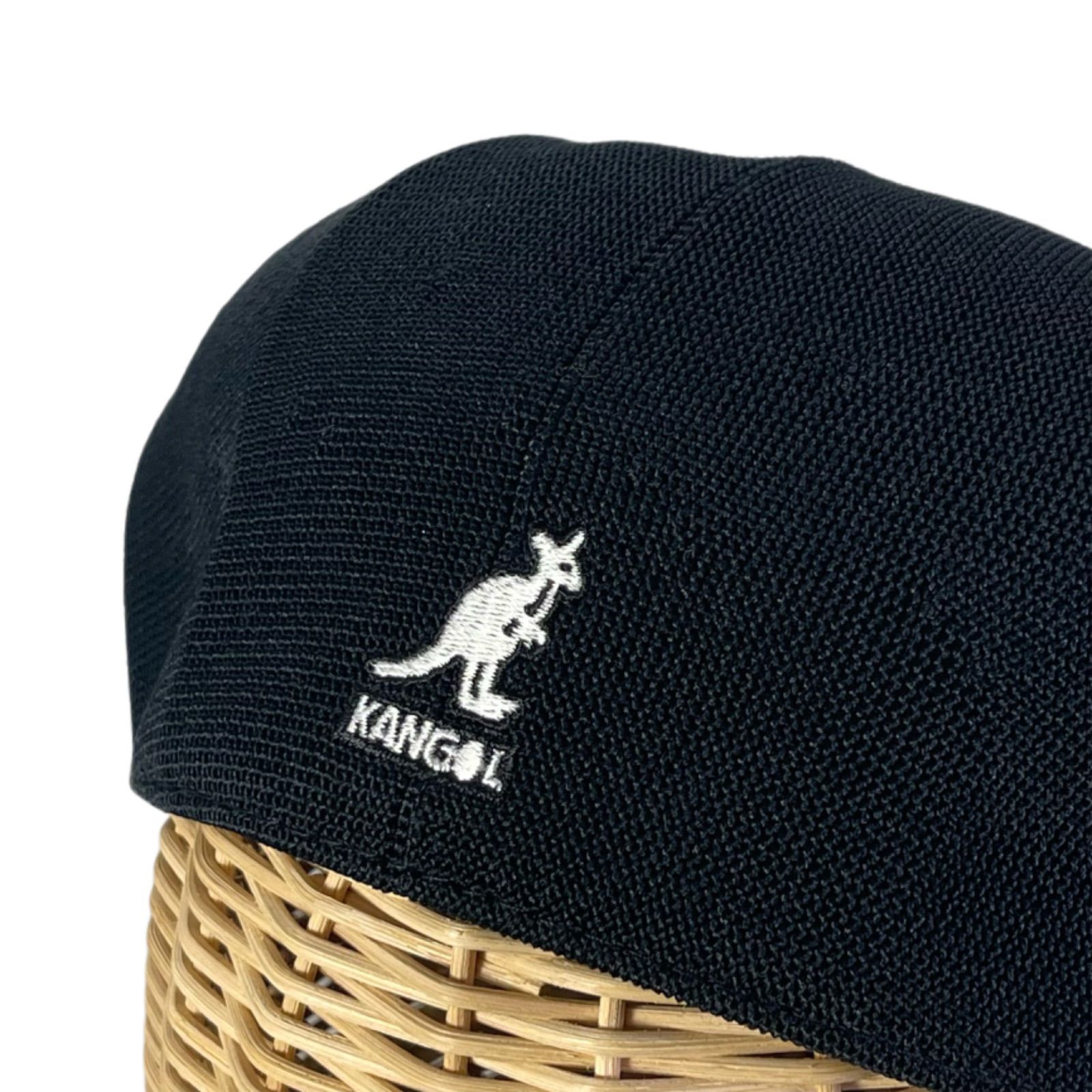 KANGOL Galaxy メッシュ素材 ハンチング帽 洗える帽子 Black/白ロゴ サイズ展開あり メルカリShops