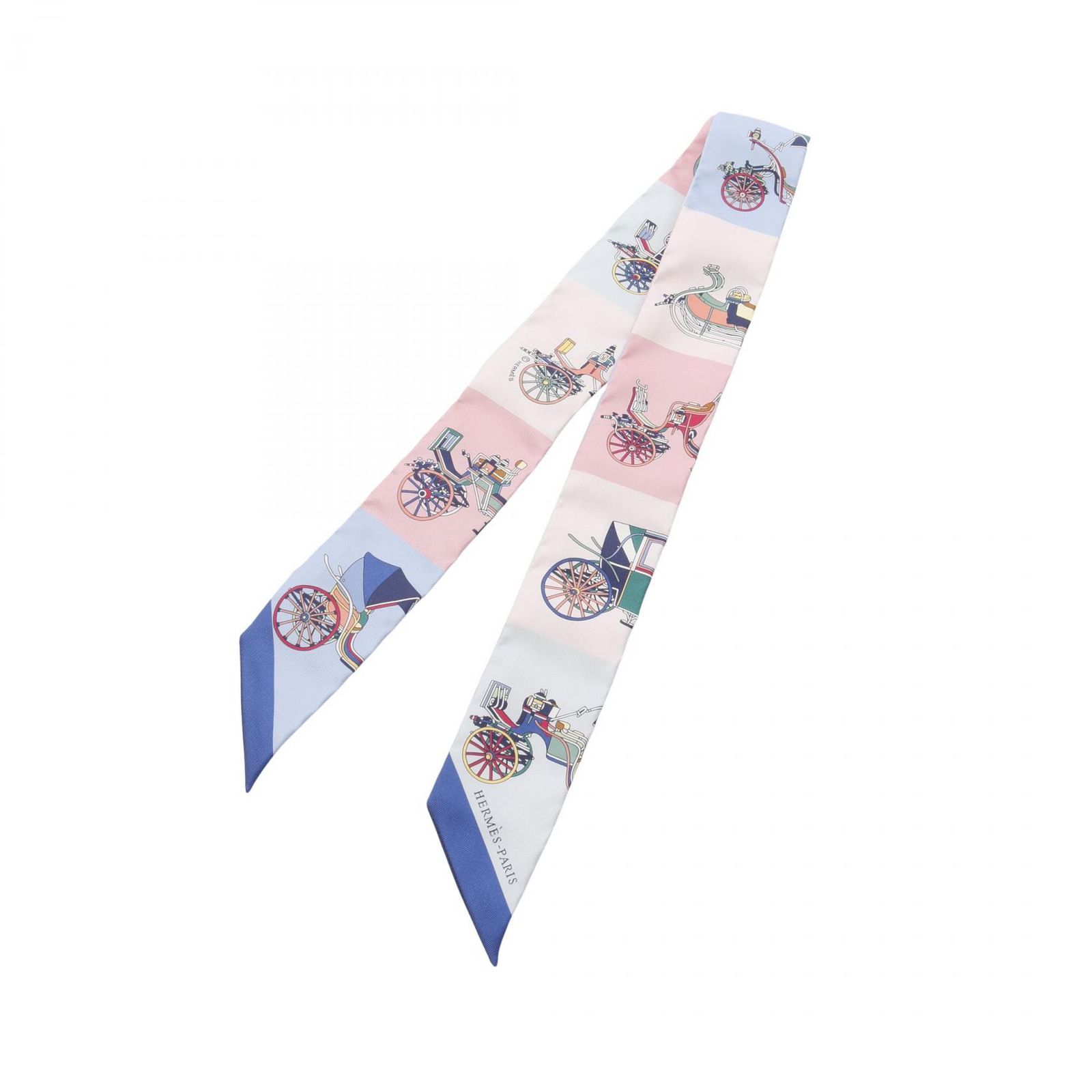 エルメスHERMES シルク ツイリースカーフ　新品未使用 HERMES エルメス Twilly Scarf ツイリー スカーフ シルク100