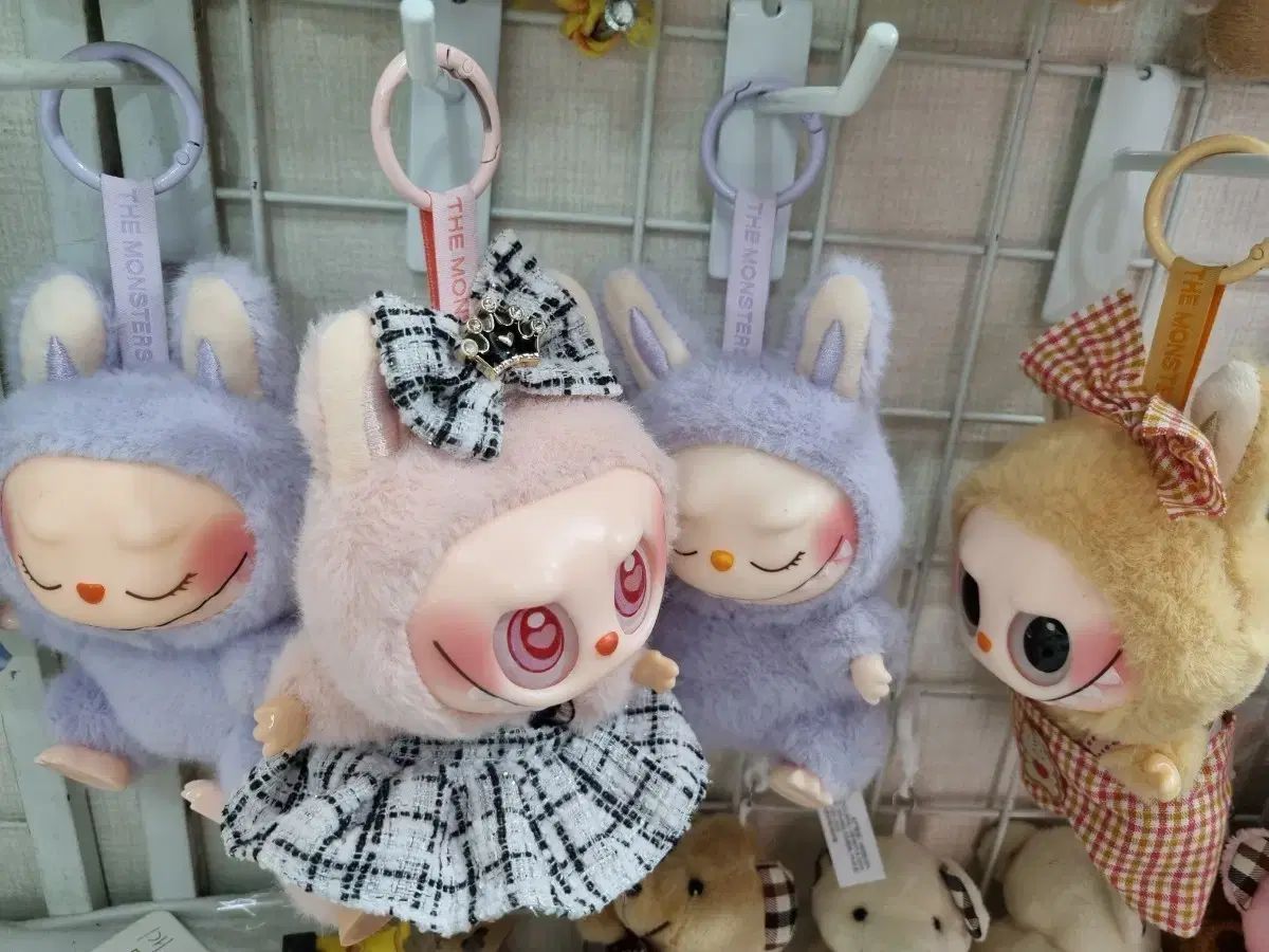 ザ・モンスターズ ウサギ キーリング 人形 Various 色 ☆韓国の
