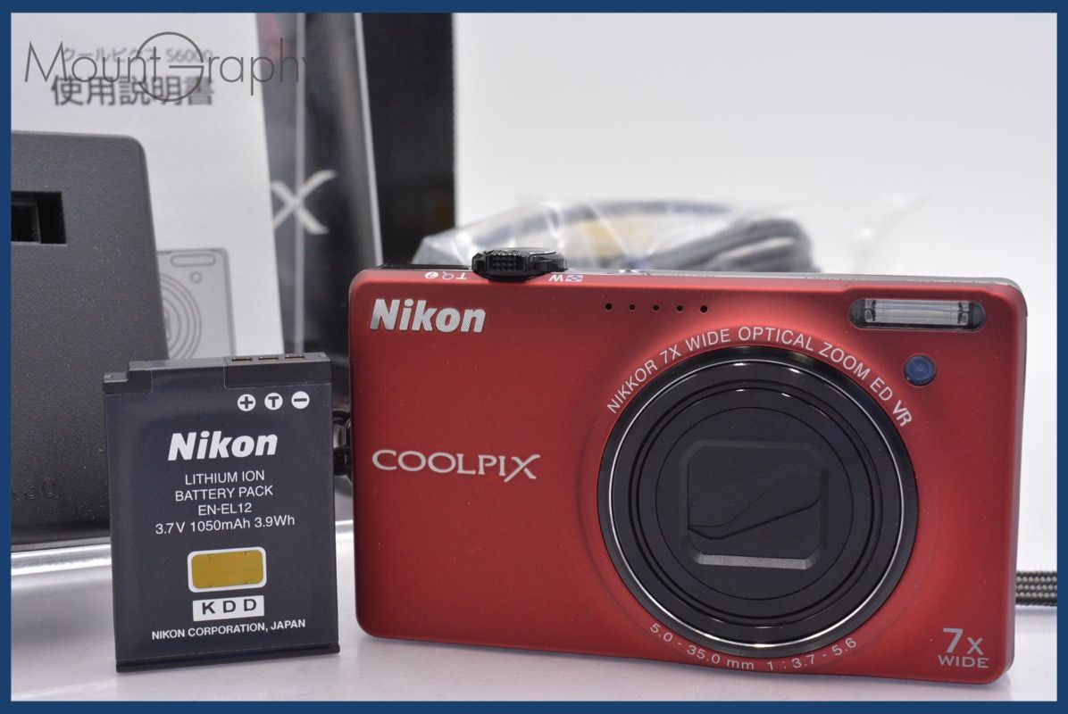 ☆極上美品☆ ニコン Nikon COOLPIX S6000 7x 元箱、バッテリー、取扱  