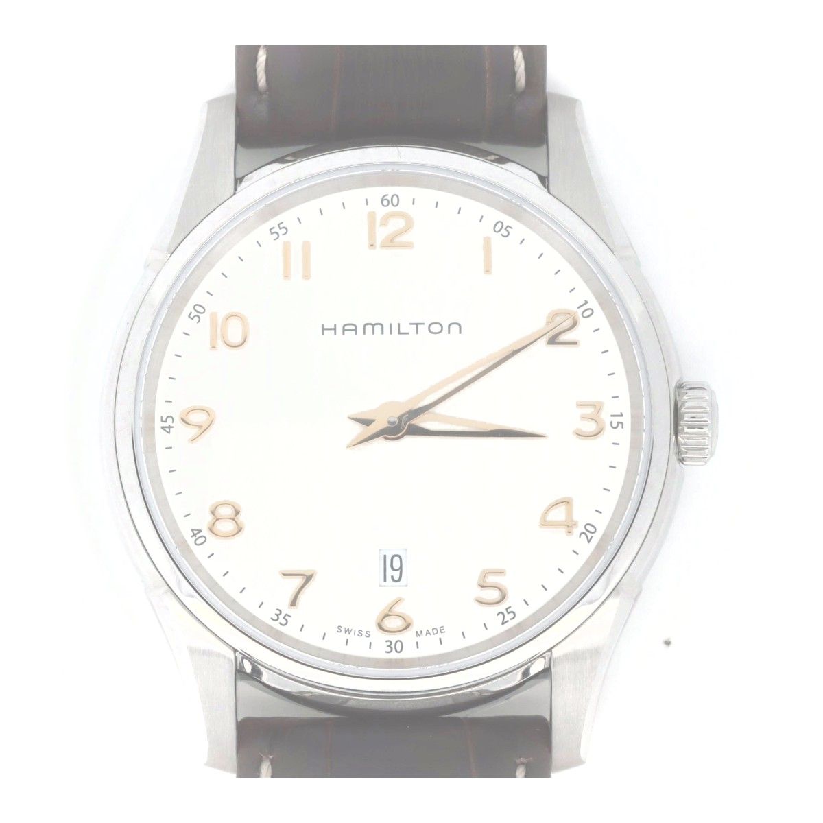 ハミルトン ジャズマスター H385111 白・金 シンライン
