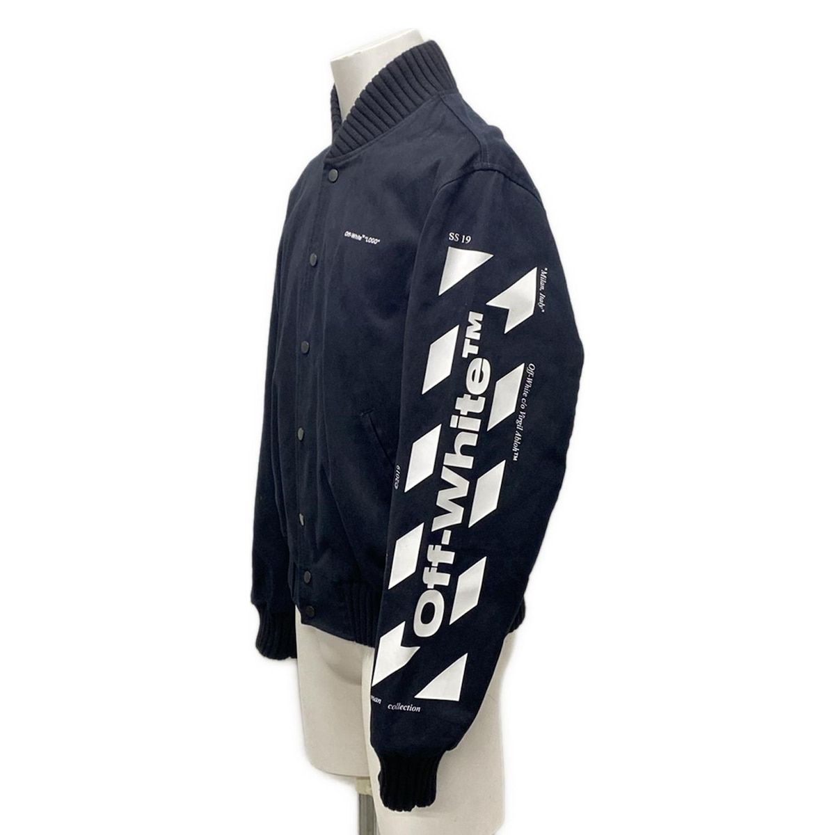 オフホワイト ブルゾン サイズM メンズ スキニーバーシティ  