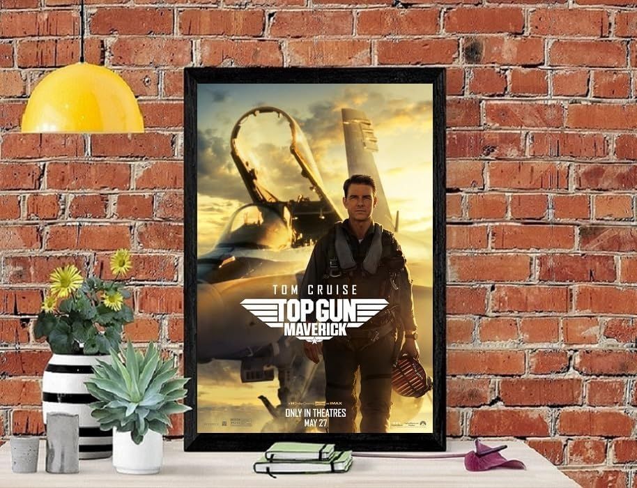 フレーム付-黒-】 映画ポスター トップガン マーヴェリック TOP