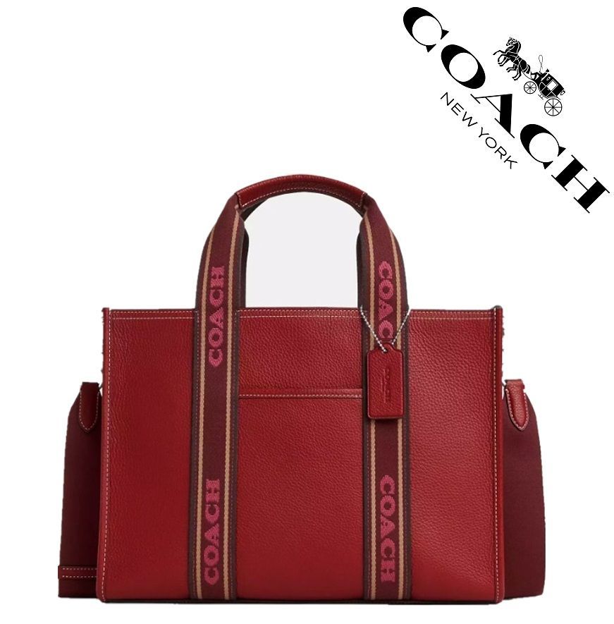 セール中】COACH コーチバッグ CM067 クラシックレッド トートバッグ ショルダーバッグ ハンドバッグ 2WAY スミストート レザー  クロスボディー アウトレット品 新品未使用 - メルカリ