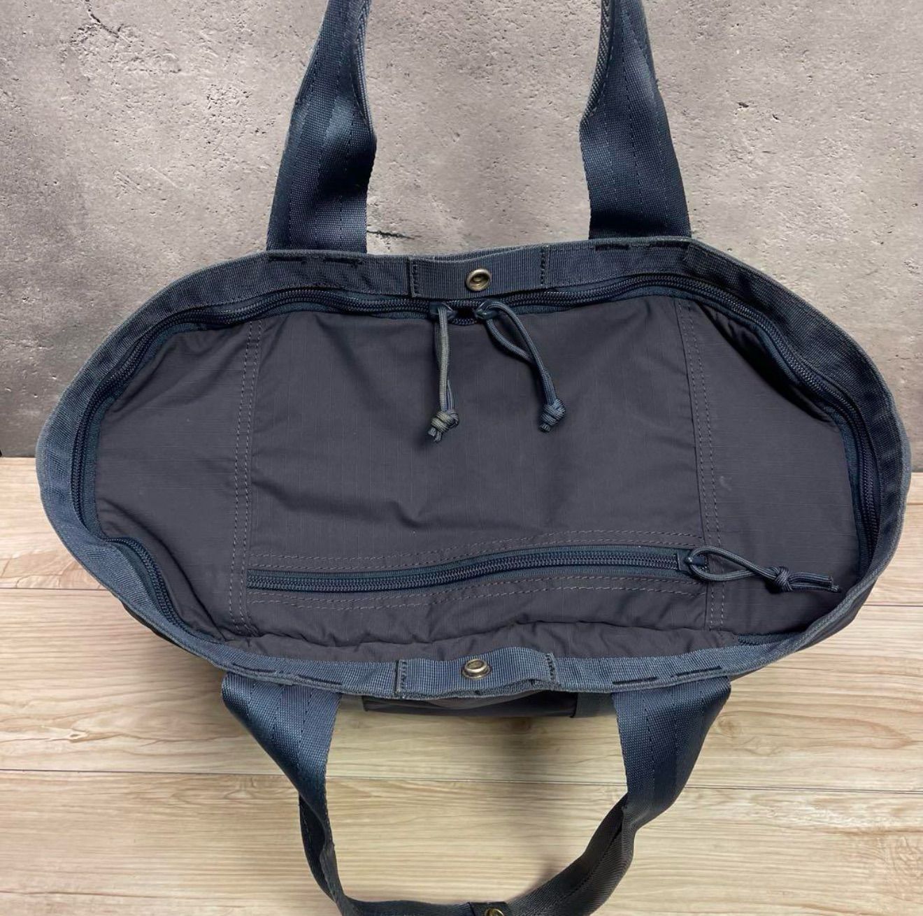 ネイビー トートバッグ