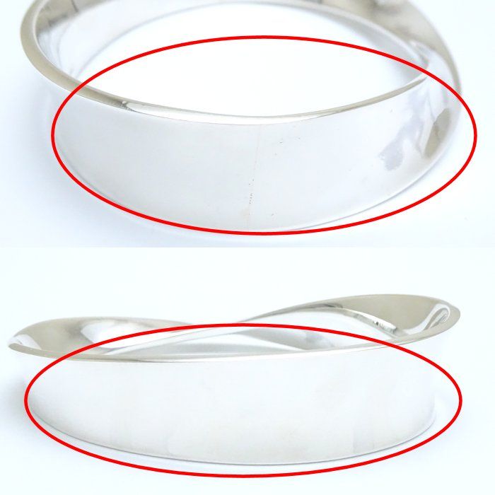   206 メビウス　トールン　シルバーバングル　S Georg Jensen - ジョージジェンセン ブレスレット メビウス