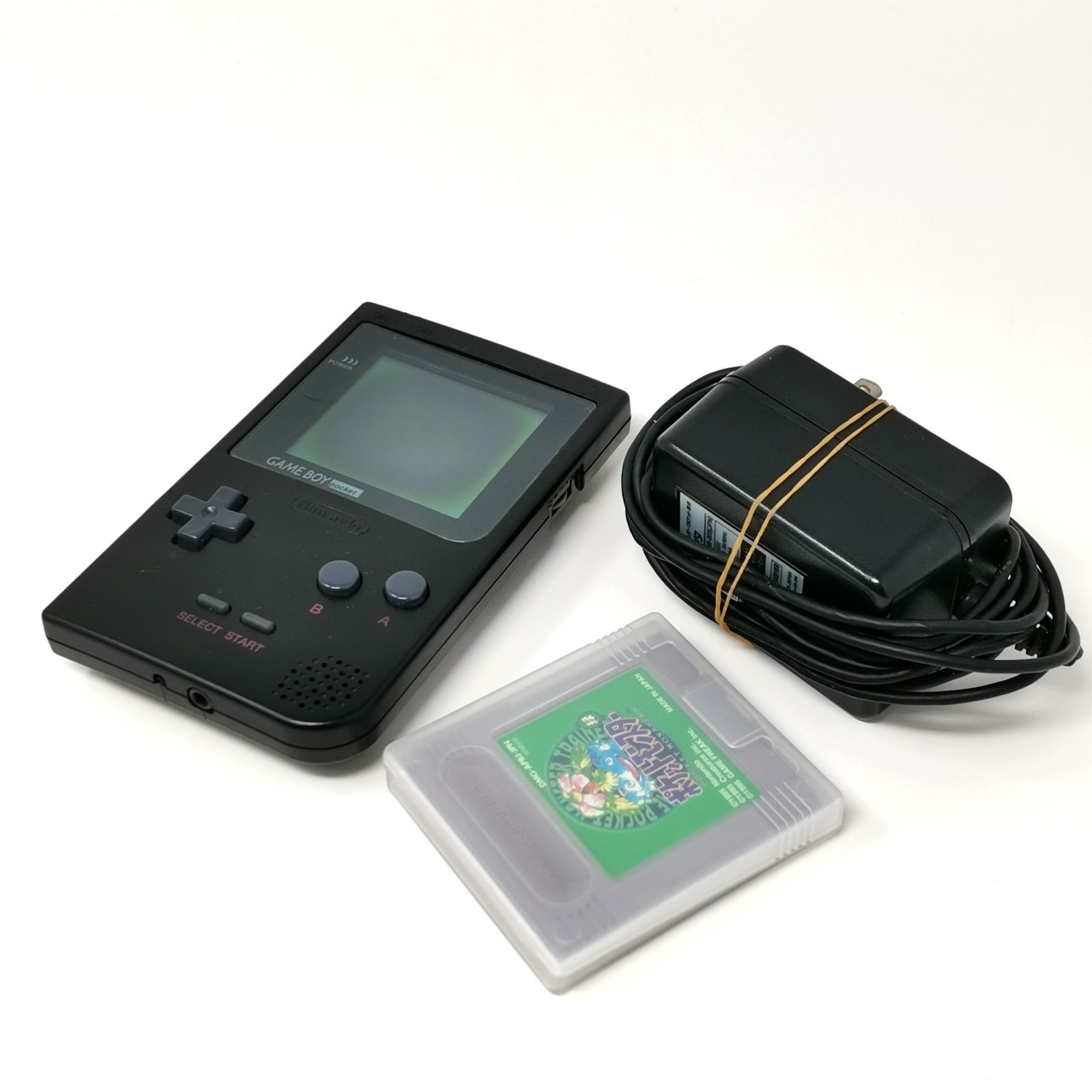 動作確認済】ゲームボーイポケット グリーン 本体とソフト付き