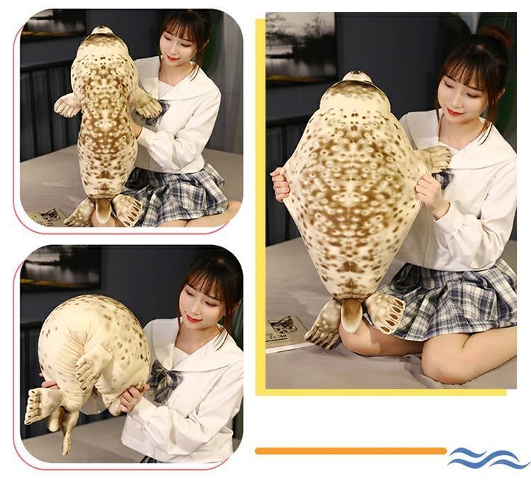 35cm~120cm アザラシ ぬいぐるみ ゴマ 長い抱き枕 大きいサイズ