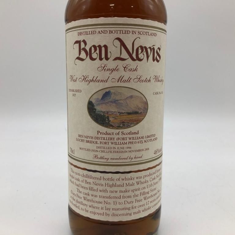 ベンネヴィス 12年 1996-2008 #811 ウイスキー - メルカリ