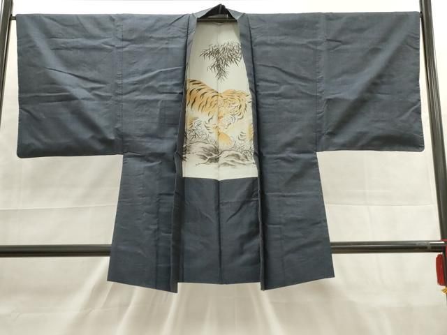 本場大島紬 男着物 亀甲 正絹 正絹 AK-5656 本場大島紬 男着物 亀甲 正絹 正絹 AK-5656