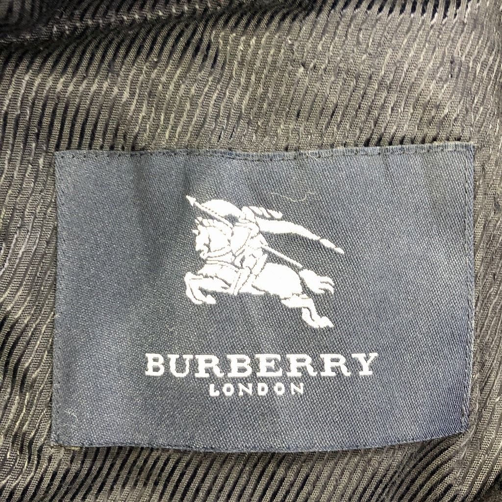 BURBERRY LONDON バーバリーロンドン ウールコート 防寒 ネイビー