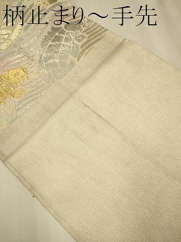 平和屋着物○六通柄袋帯 荒磯錦文 金銀糸 正絹 逸品 CAAT0849hy - メルカリ