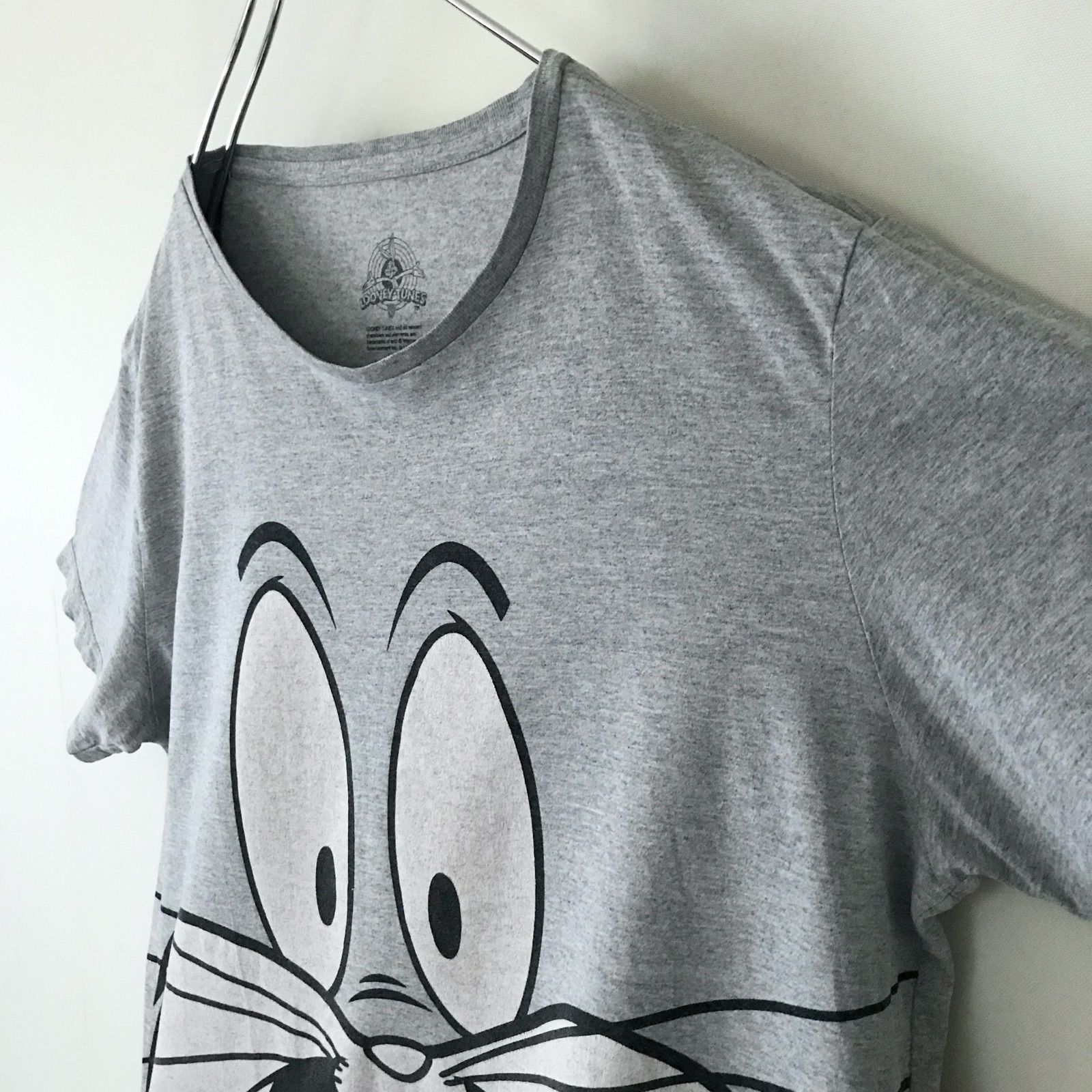 ルーニーチューンズ/LOONEY TUNES★バックスバニー ビッグフェイスTシャツ★アメリカ古着★USAメンズM  2405M026