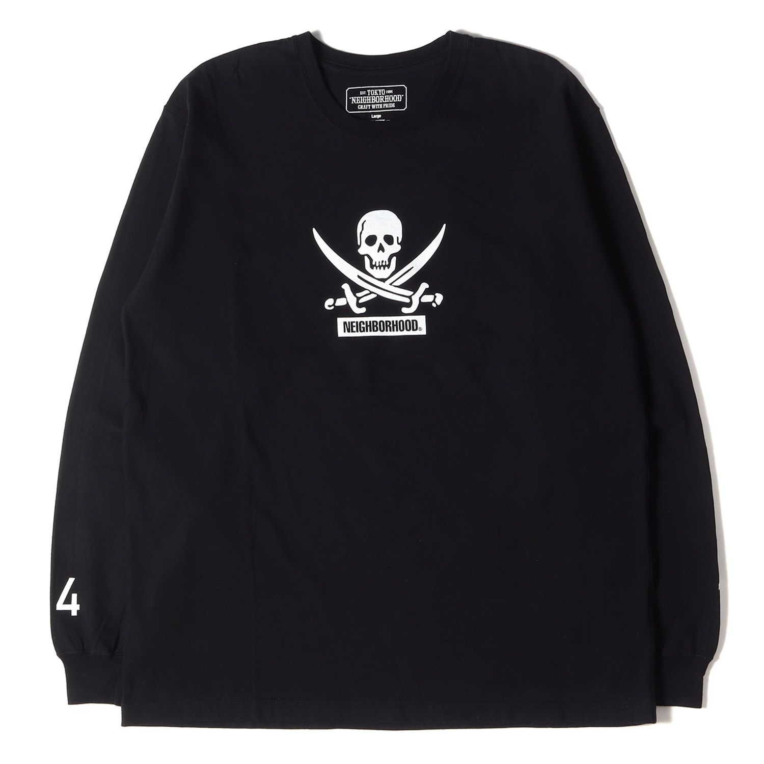 ネイバーフッド スカルボーン ロングスリーブTシャツ 18SS ブラック 黒 