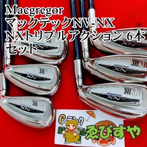 狭山【中古】 アイアンセット マグレガー マックテックNV-NX NXトリプルアクション 6本セット S 24[3139]