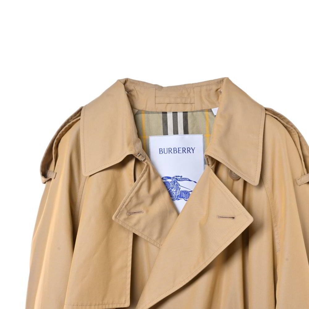 Burberry ロング ダブルブレスト トレンチコート - メルカリ