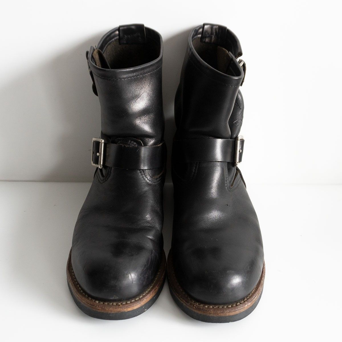 08年製 REDWING 2973 ショート エンジニアブーツ US 9 D レッドウィング ブラック