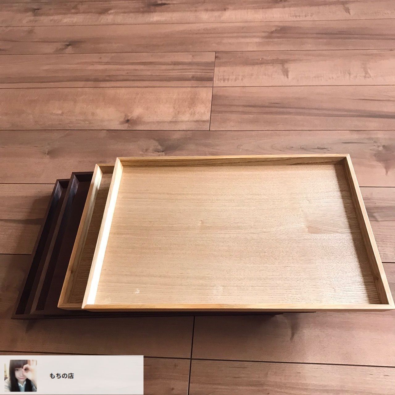 新品 木製トレー 5枚セット 木 トレイ お盆 お食事トレイ