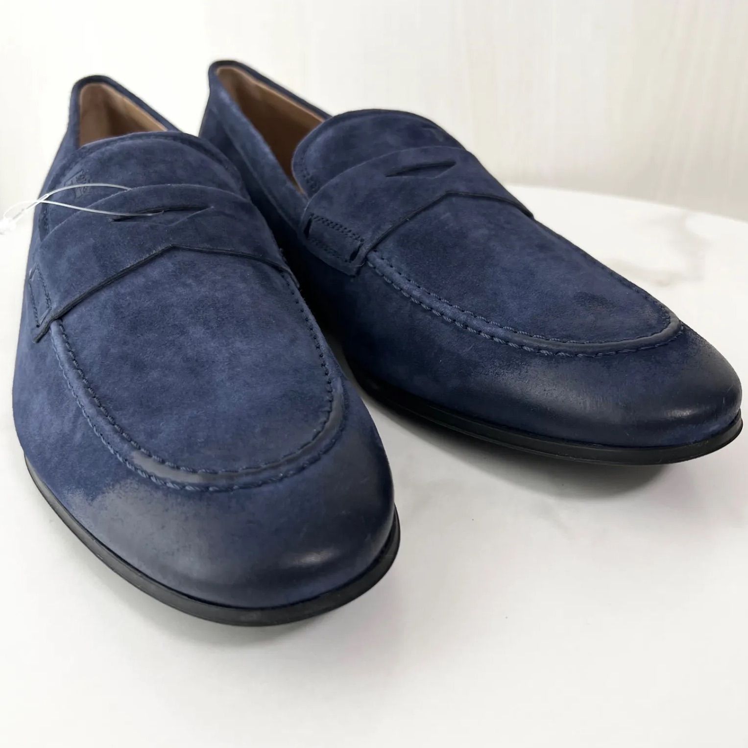 TOD'S 青 スエード ローファー 保存袋付き TOD'S TODS トッズ エスパドリーユ XXM66B0BM40RE0
