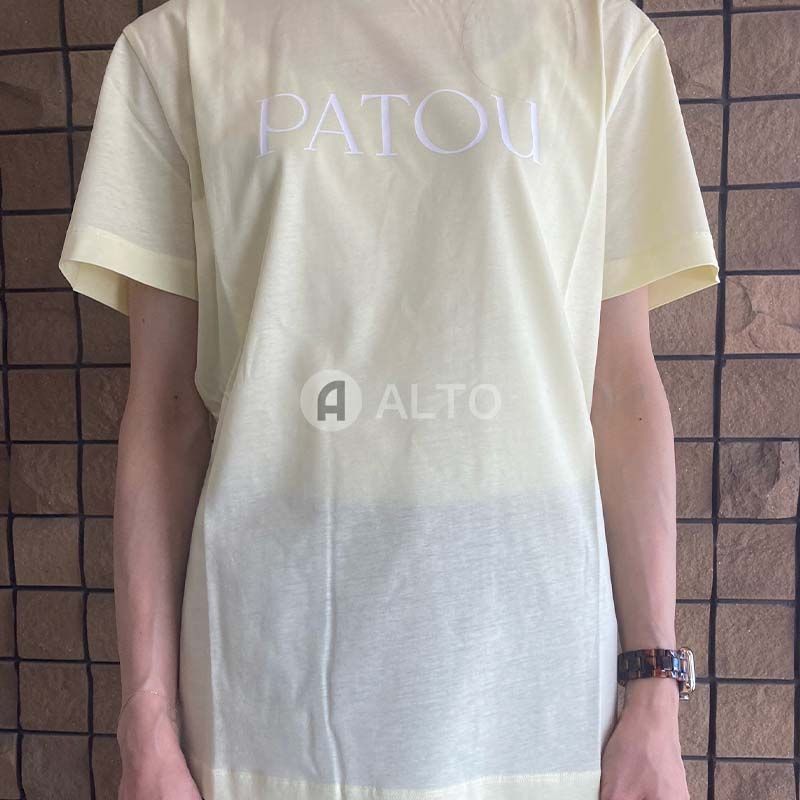 PATOU パトゥ JE0299999 オーガニックコットン ロゴ入り Tシャツ