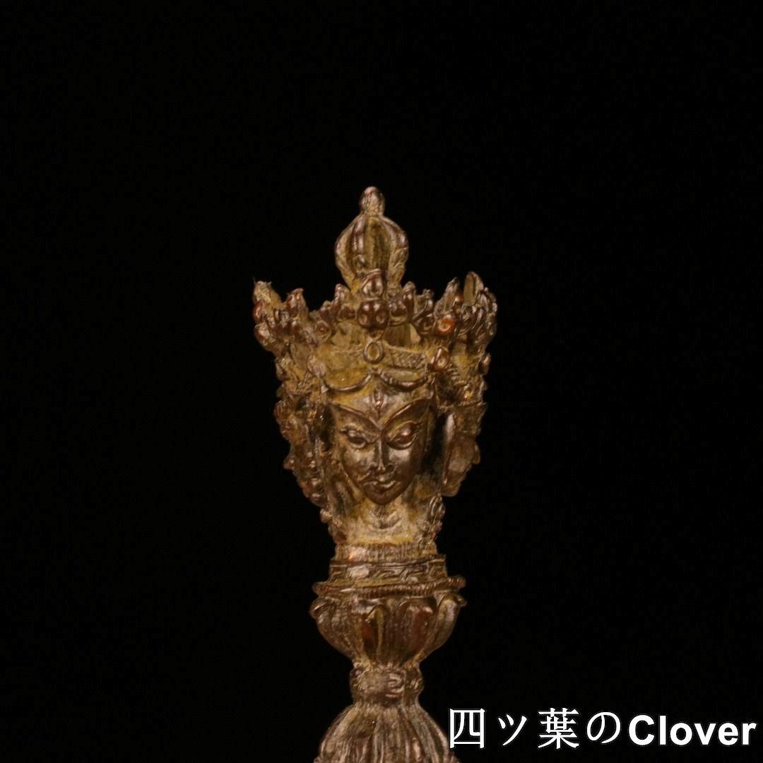 銅製 金剛杵 普巴杵 金剛尖 降魔杵 鎮宅 辟邪 開運 風水 招財