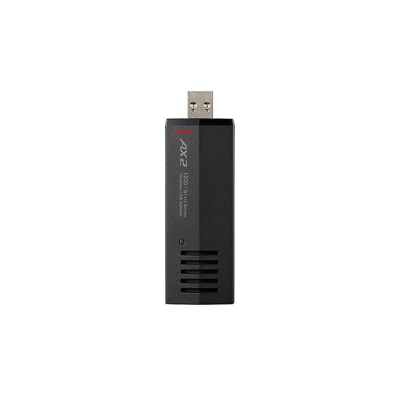 バッファロー 11ax/ac/n/a/g/b 無線LAN 子機 USB3.2 (Gen1) 対応 内蔵アンテナ タイプ ドライバー内蔵 WI-U3-1200AX2I/N