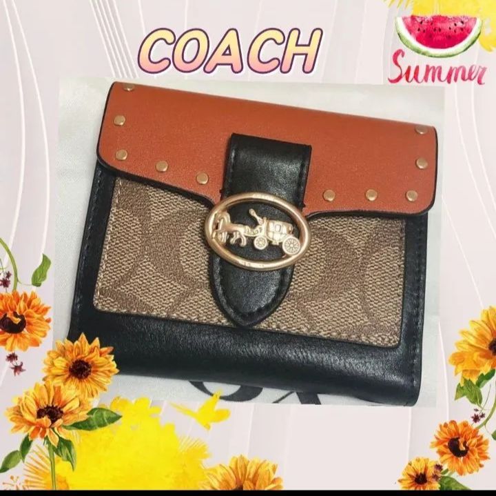 匿名配送 新品 ✳️ COACH コーチ 財布 ジョージースモール-