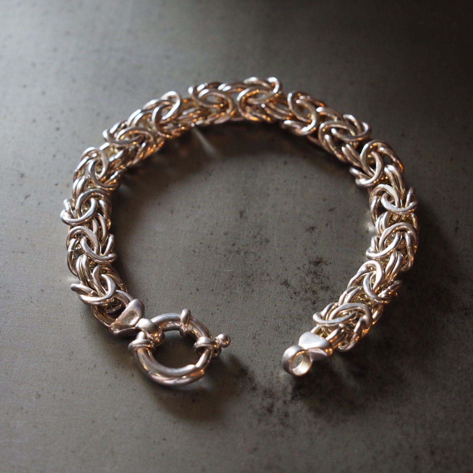 ITALY SILVER925 ID-PLATE BRACELETシルバーブレスの通販 by