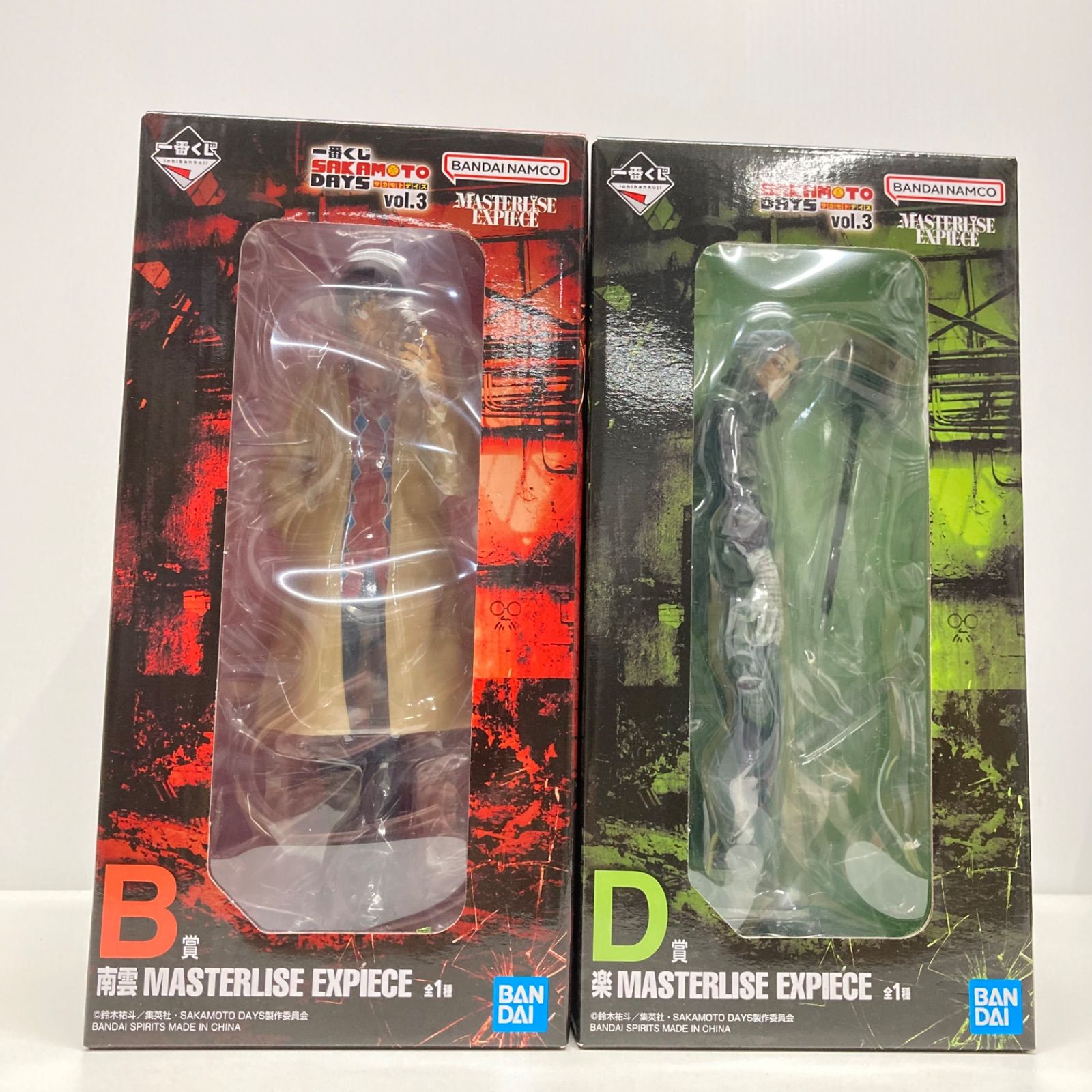 一番くじ サカモトデイズ B賞 南雲　D賞 楽 セット 一番くじ SAKAMOTO DAYS 第3弾！南雲、X（スラー）、楽、勢羽