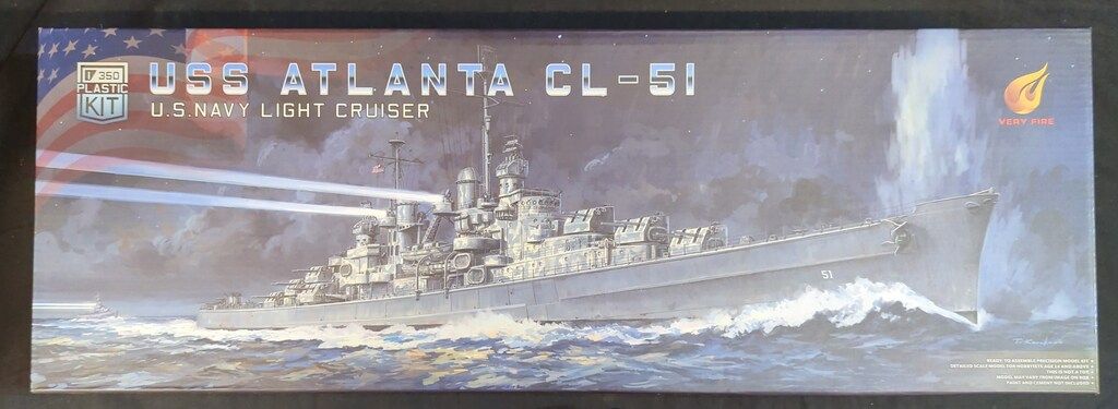 Veryfire Model 1/350 米海軍軽巡洋艦 USS アトランタ CL-51 Veryfire Model 1/350 米海軍軽巡洋艦 USS アトランタ CL-51