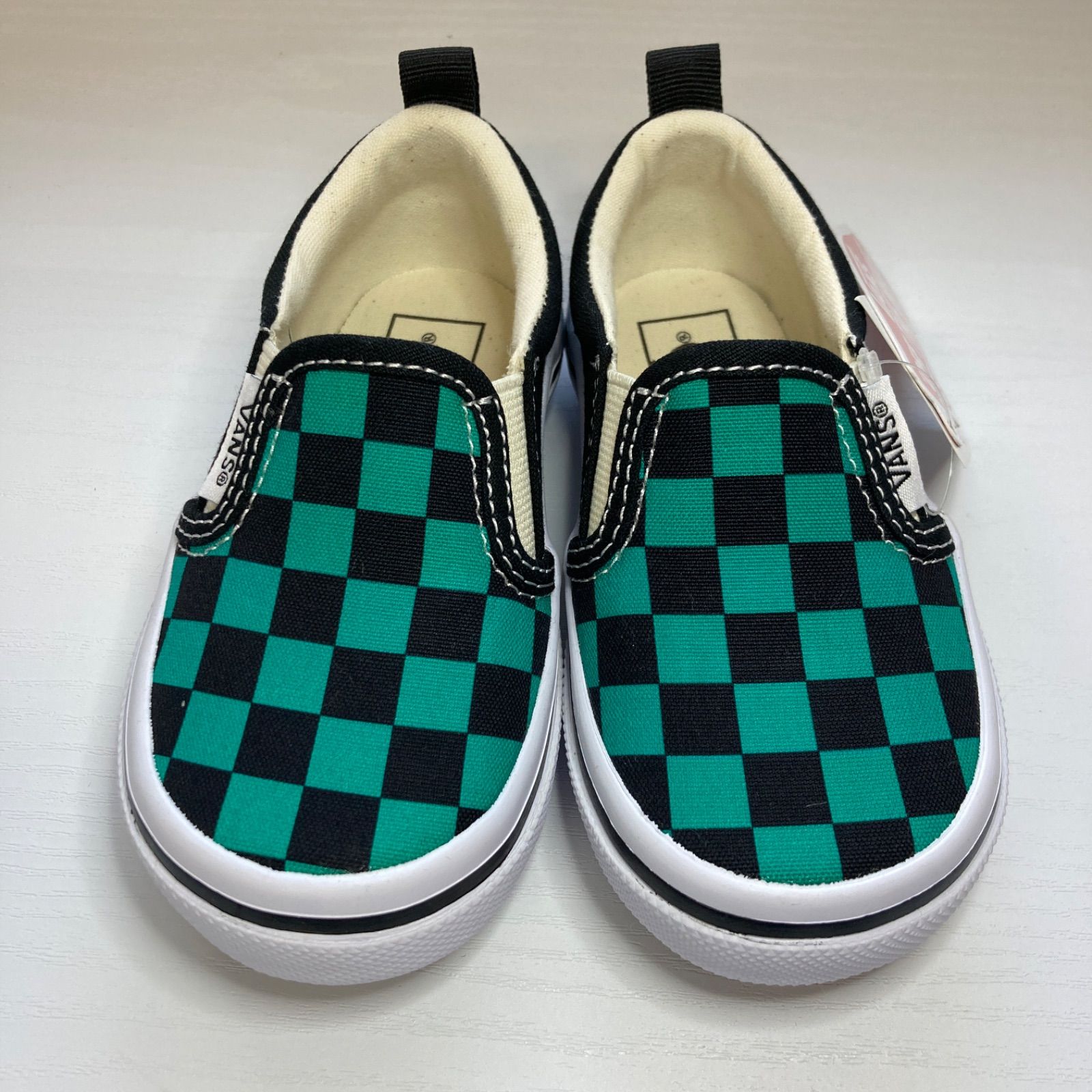 Aqua checkered vans online