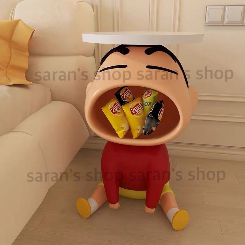クレヨンしん ちゃんしんちゃん サイドテーブル 45cm Qoo10] 【2025新品】 クレヨンしんちゃん テ