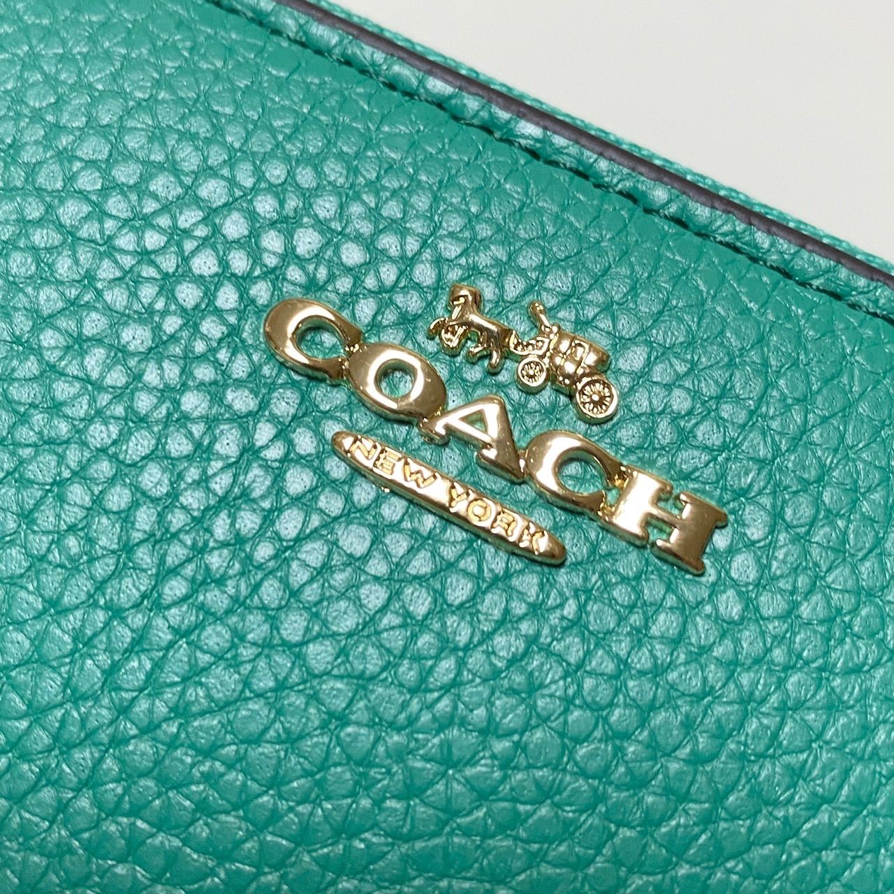 新品／未使用】COACH コーチ 長財布 レディース ケリーグリーン