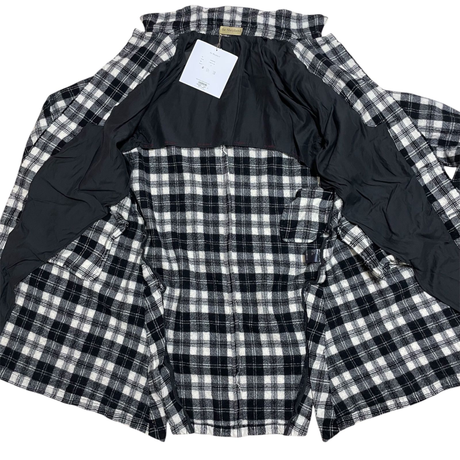 the Shepherd パッカリングコート縮絨千鳥　undercover 定価143000円 The Shepherd UNDERCOVER 縮絨 ウール パッカ