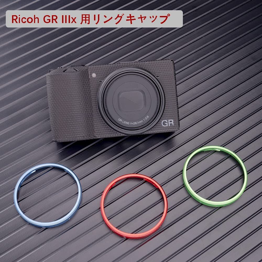 【人気商品】ブラック 互換 リングキャップ リングキャップ GN-2 GN-2 Ricoh Ricoh に対応 HDF GRIIIx GRIIIx GR3x IIIx GR リコー アルミニウム合金 JJC