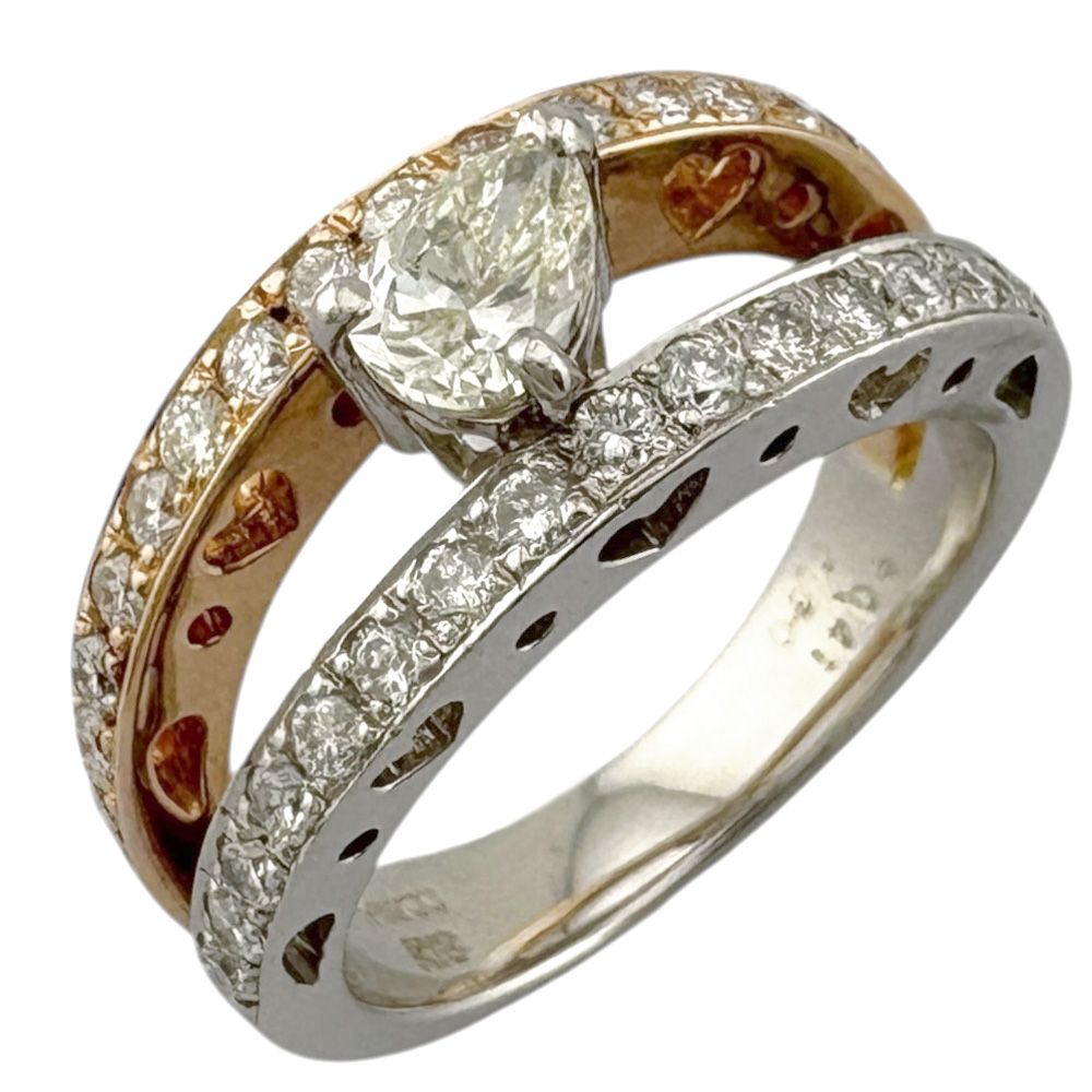 リング 指輪 11.5号 18金 K18ホワイトゴールド ダイヤモンド レディース