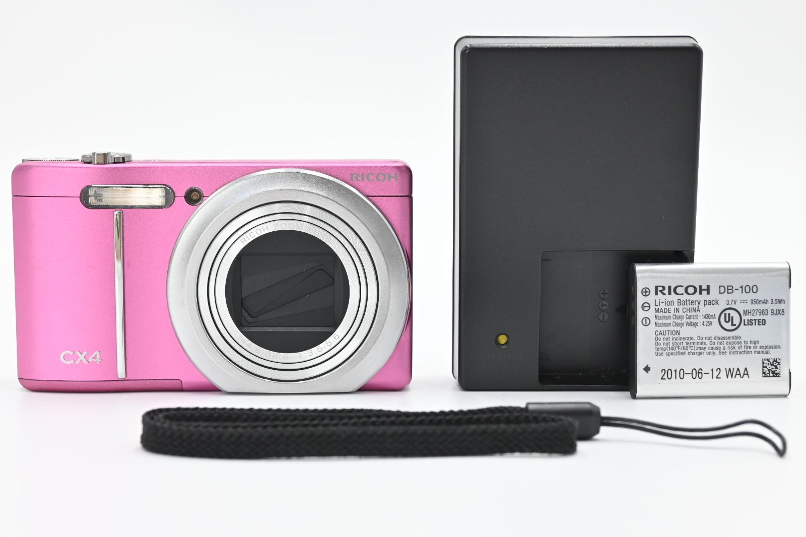 並品】RICOH デジタルカメラ CX4 パープルピンク CX4PP #500-