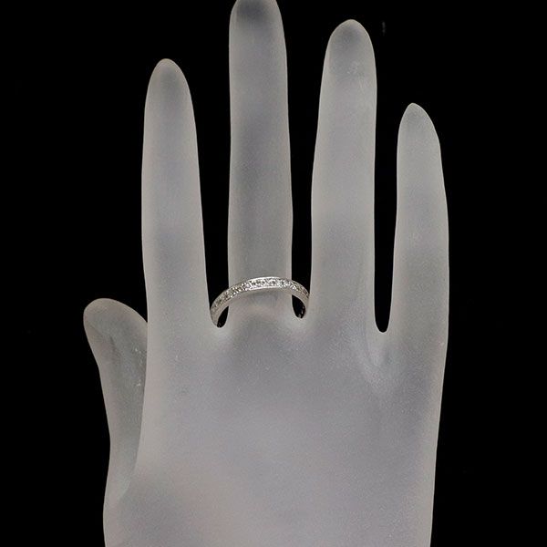 Pt950 ダイヤモンド リング 0.51ct セミエタニティ PT950 ダイヤモンド  