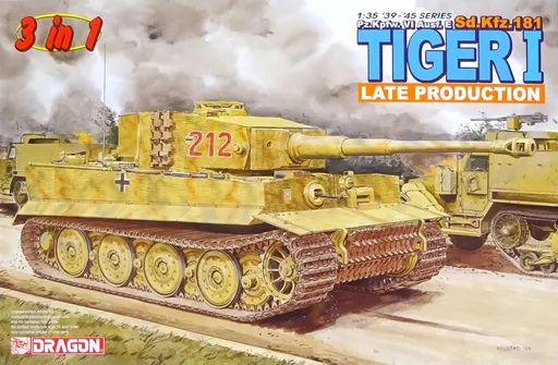 [Used] Plastic Model 1/35 Pz.Kpfw.vi Ausf.E Sd.Kfz.181 TIGER I LATE PRODUCTION “'39-'45 SERIES” Magic Track Specification Special Edition [6253]