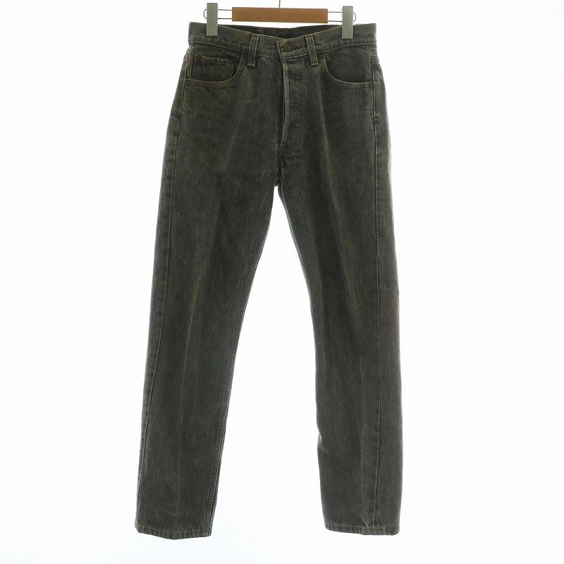 リーバイス Levi s 90 S 653刻印 ヴィンテージ デニムパンツ ジーンズ 先染め ストレート ボタンフライ W29 L30 S グレー 501-0658 |XZ GY12
