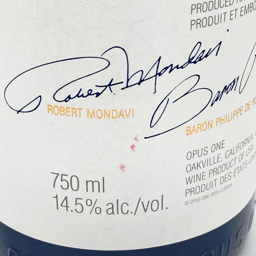 オーパスワン 2014 750ml 14.5% OPUS ONE 【A4】 オーパスワン 2014 750ml 14.5% OPUS ONE 【A4】